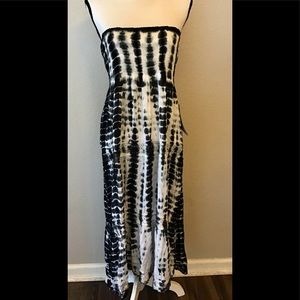 Raviya Dress Convertible Skirt Black White